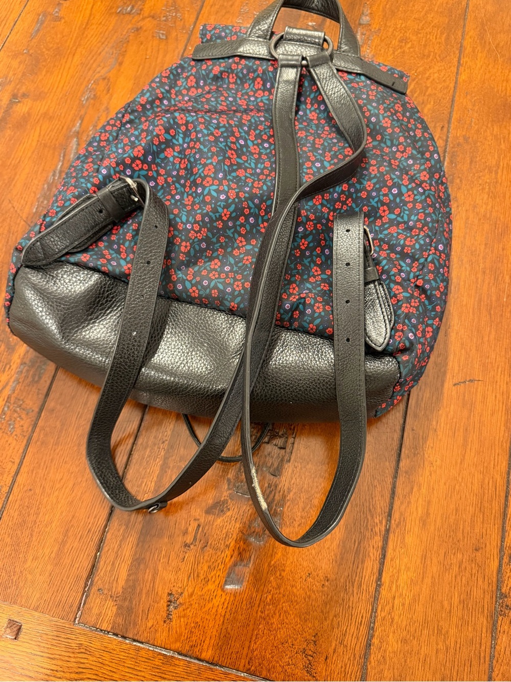 Coach Nylon Floral Drawstring Backpack - Picture 10 of 11